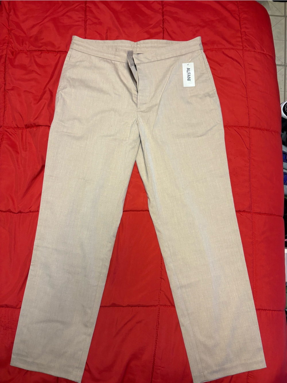 Alfani Men's Tan Chinos - Slim Straight